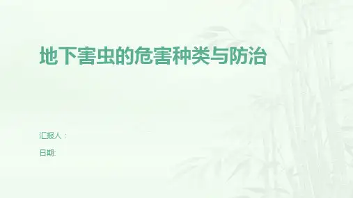 地下害虫的危害种类与防治