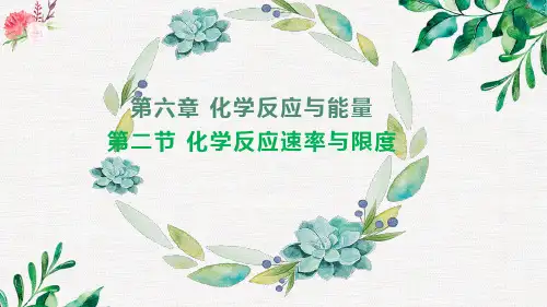 6.2.1化学反应速率课件高一下学期化学人教版2