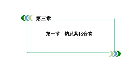 2018最新版本高考化学一轮复习3-1钠及其化合物课件(新人教版)PPT课件