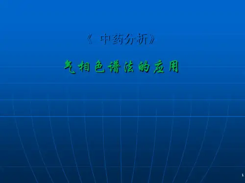 气相色谱法的应用-PPT课件