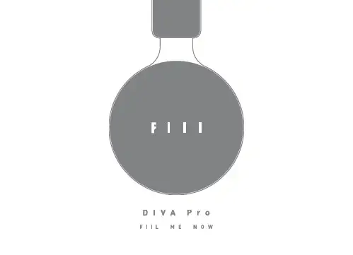 fiil-diva-pro-1 产品安全指南说明书