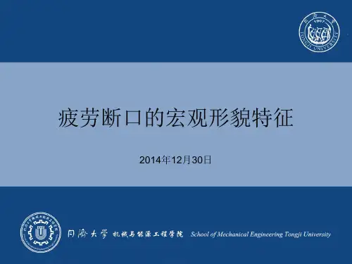 疲劳断口的宏观形貌特征资料