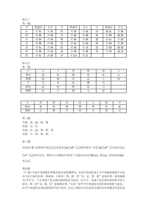 唐作藩音韵学课后习题答案