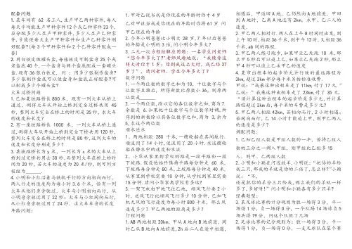 二元一次方程组应用题经典题