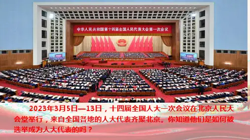 根本政治制度+课件-2022-2023学年部编版道德与法治八年级下册