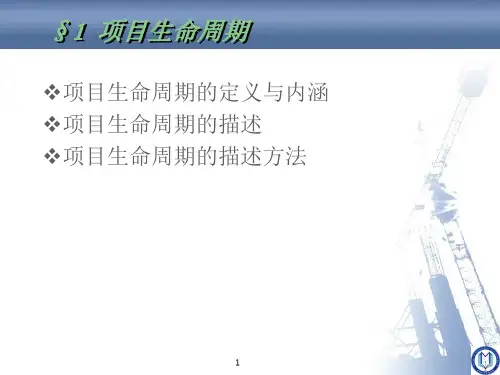 项目决策与项目管理过程课件(1).ppt