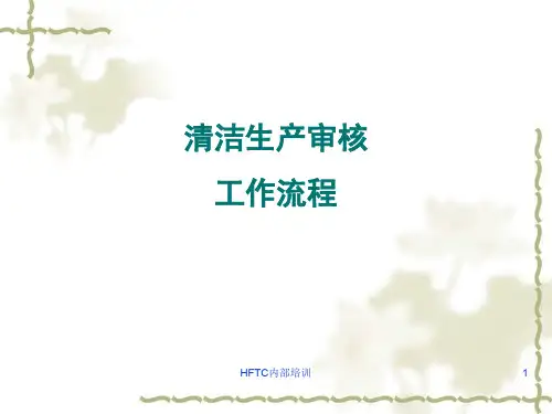 HF——清洁生产审核流程