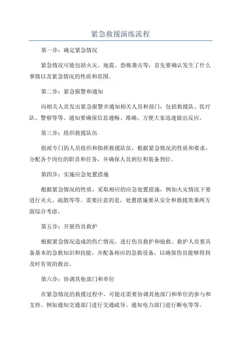 紧急救援演练流程