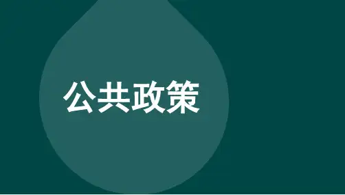 自考00318公共政策 考点汇总复习资料
