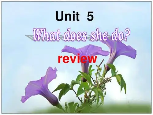 Unit5what_does_she_do复习课件