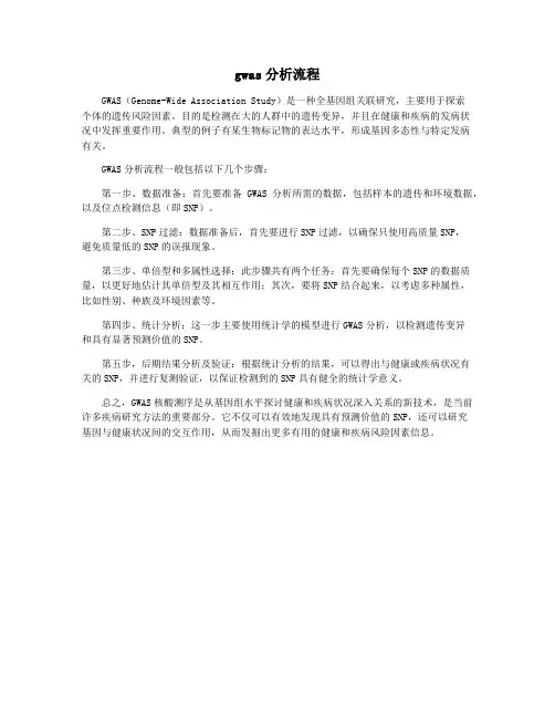 gwas分析流程