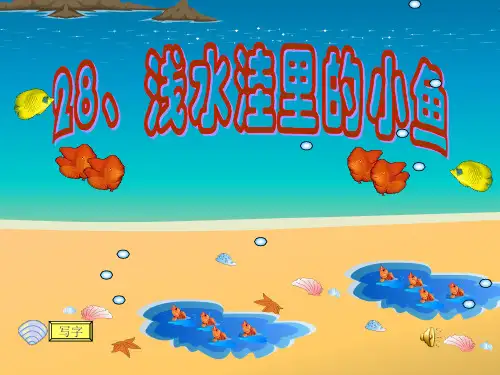 《浅水洼里的小鱼》二年级上册语文PPT课件