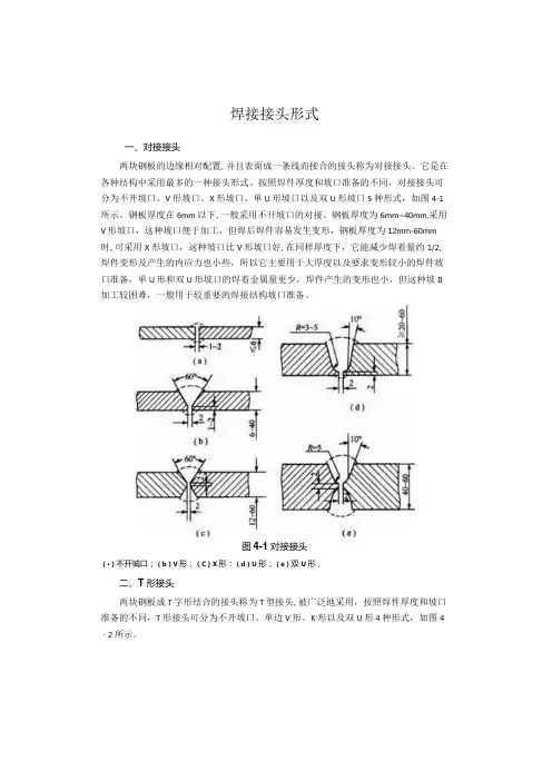 焊接接头形式