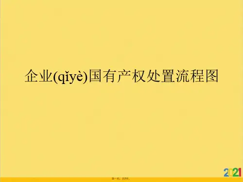 企业国有产权处置流程图标准版文档