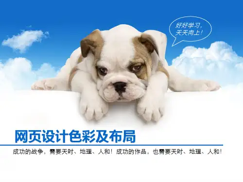 网页设计基础配色及页面排版布局