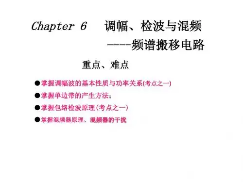 振幅调制、解调及混频 83页PPT文档