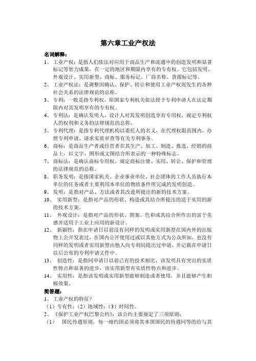 第六章工业产权法