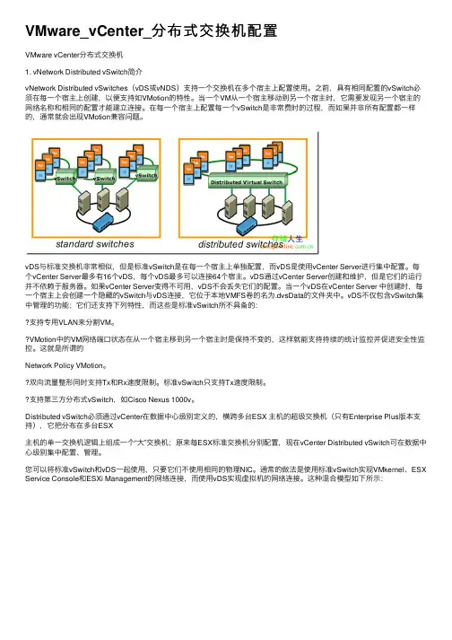 VMware_vCenter_分布式交换机配置