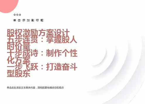 股权激励方案设计