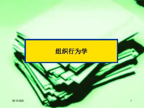 组织行为学(绪论)精品PPT课件