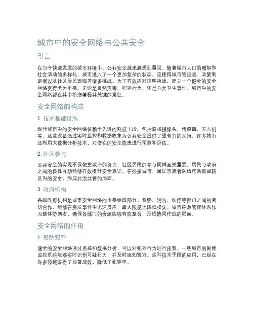 城市中的安全网络与公共安全