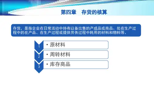 第四章  存货的核算  《企业财务会计》ppt