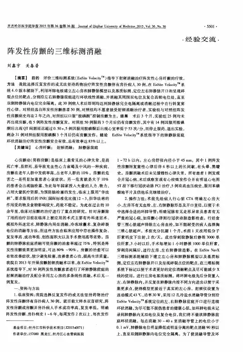阵发性房颤的三维标测消融