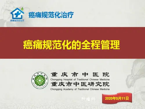 癌痛规范化的全程管理