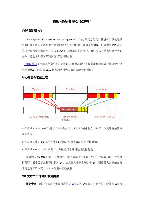 DBA动态带宽分配解析