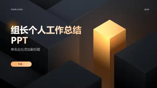 组长个人工作总结PPT