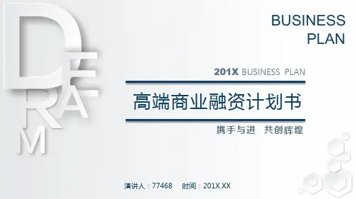 线上汽车销售平台项目融资计划书ppt