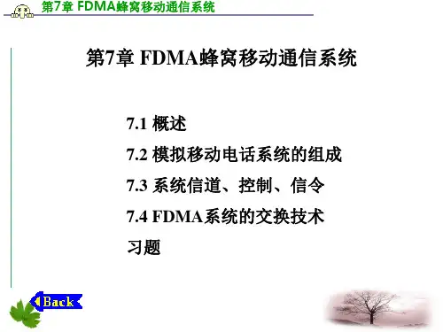 第章FDMA蜂窝移动通信系统ppt课件