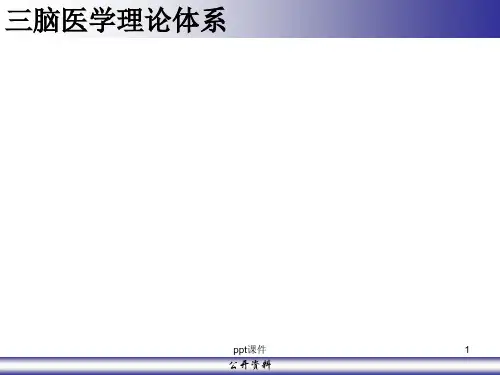 三脑医学理论介绍  ppt课件
