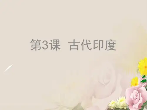 人教部编版九年级上册第3课 古代印度(共19张PPT)