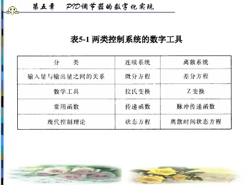 计算机控制技术PID调节器的数字化实现教学PPT