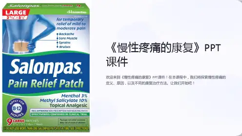 《慢性疼痛的康复》课件