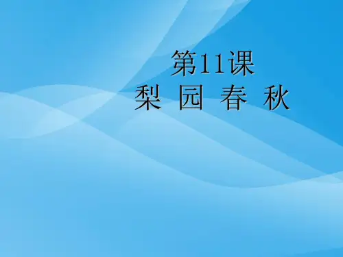 梨园春秋ppt9(说课) 岳麓版课件