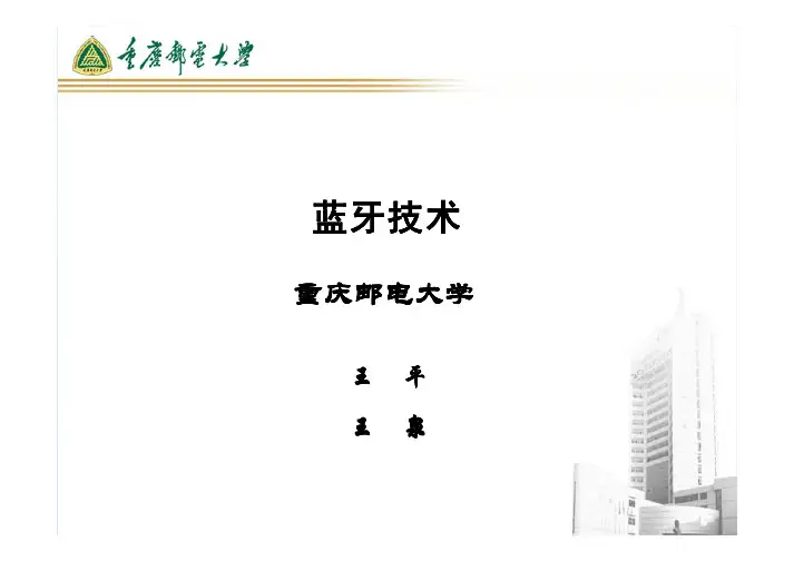 蓝牙技术-介绍PPT
