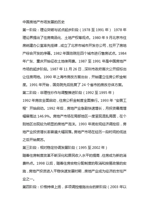 中国住房的发展史