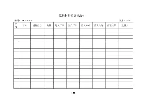 桶装水生产记录表格模板