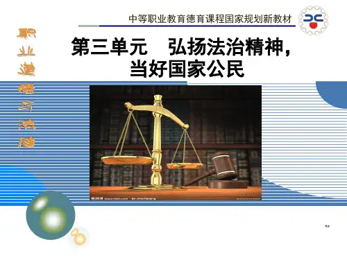 职业道德与法律第六课参考资料