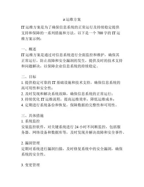 it运维方案