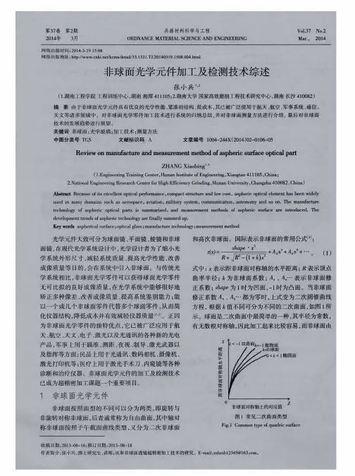 非球面光学元件加工及检测技术综述