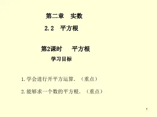 第2课时平方根ppt课件