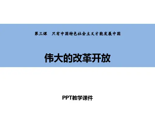 1 第一框 伟大的改革开放精品课件