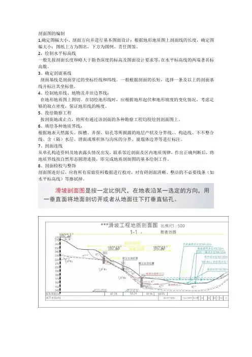 绘制地质剖面图