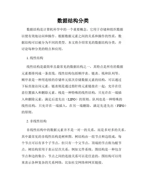 数据结构分类