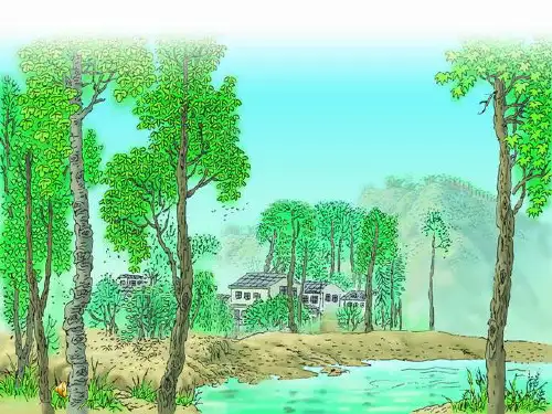 人教版三年级下册第七课《一个小村庄的故事》PPT课件