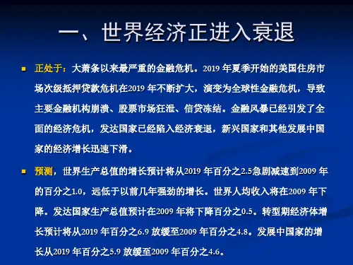 2019年全球经济形势-精选文档