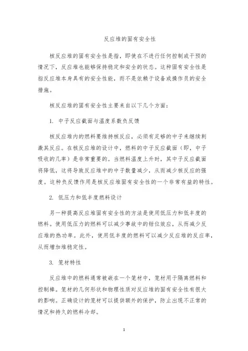 反应堆的固有安全性